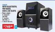 Dixon 2.1 Ch Multimedia Speaker Systems With Subwoofer & 2 Speakers CS04USB