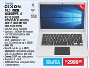 Dixon 14.1" Win 10 Notebook With WiFi,Bluetooth & 2.5" Bay For Sata Hard Drive TS-M133A