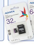 Adata Micro SD Card With Adapter 32GB ADSD32GB