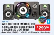 Dixon 2.1 Ch Multimedia Speaker Systems With Subwoofer & 2 Speakers A600 PRO