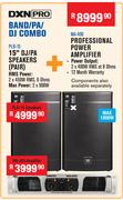 Dixon 15" DJ/PA Speakers(Pair) PLB-15+Dixon Professional Power Amplifier MA-400
