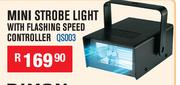 Mini Strobe Light With Flashing Speed Controller QS003