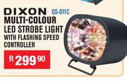 Dixon Multi-Colour LED Strobe Light With Flashing Speed Controller QS011C