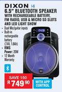 Dixon 6.5" Bluetooth Speaker I-6