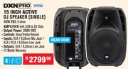 DXN PRO 15 Inch Active DJ Speaker (Single) 400W RMS 8 Ohms HYQ15A