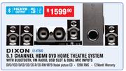 Dixon 5.1 Channel HDMI DVD Home Theatre System With Bluetooth,FM Radio,USB Slot & Dual Mic Inputs LY