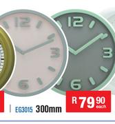 Wall Clock 300mm EG3015-Each