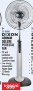 Dixon 400mm Deluxe Pedestal Fan FS-1600R