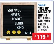 Message Board 10x10" 20069-H