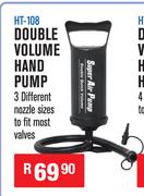 Double Volume Hand Pump HT-108
