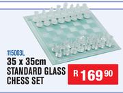 35 x 35cm Standard Glass Chess Set 115003L