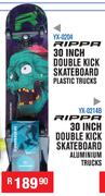 Rippa 30 Inch Double Kick Skateboard Plastic Trucks YX-0204