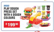 Play Dough Press Set With 6 Dough Colours 899382