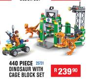 440 Piece Dinosaur With Cage Block Set 25731