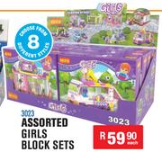 Assorted Girls Block Sets 3023-Each