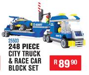 248 Piece City Truck & Race Car Block Set 25503