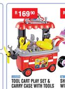 Tool Cart Play Set & Carry Case With Tools 895553