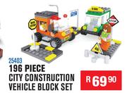 196 Piece City Construction Vehicle Block Set 25403
