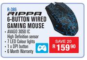Rippa 6 Button Wired Gaming Mouse R-386