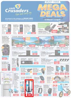 Cash Crusaders : Must Have Mega Deals (13 March - 5 April 2020), page 1
