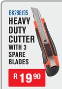 Heavy Duty Cutter With 3 Spare Blades BK286195