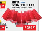Beyer 5 Tray Steel Tool Box STB005