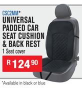 Universal Padded Car Seat Cushion & Back Rest 1 Seat Cover CSC2MM