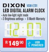 Dixon LED Digital Alarm Clock VGW-E701