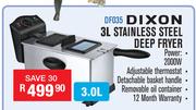 Dixon Stainless Steel Deep Fryer DF035-3Ltr