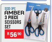 Amber 3 Piece Scissors Set SC02-3PC