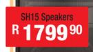 Jebson 15" DJ/PA Speakers(Pair) SH15