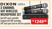 Dixon 2 Channel UHF Wireless Microphone Set IU2070-A