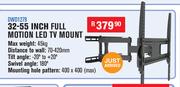 32-55 Inch Full Motion LED TV Mount DWD1279