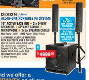 Dixon All-In-One Portable PA System PURESLIM
