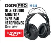 DXN PRO DJ And Studio Monitor Over Ear Headphones 50mm Driver HP-530