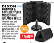 Dixon Foldable & Portable Studio Microphone Isolation Shield RSF01