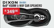 Dixon 6x9" 450W 5 Way Car Speakers DN-6951