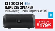 Dixon Rechargeable Impluse Bluetooth Speaker BE-8