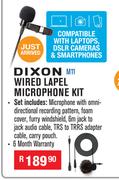 Dixon Wired Lapel Microphone Set Kit M11