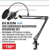 Dixon USB Condenser Microphone Recording Set AU-A04