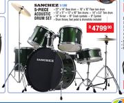 Sanchez 5 Piece Acoustic Drum Set S-1300