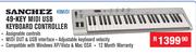 Sanchez 49 Key Midi USB Keyboard Controller 49MIDI