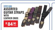 Assorted Guitar Straps With Leather Ends STPC1303-Each