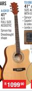 Sanchez Acoustic Guitar 41" 4/4 Full Size Acoustic Spruce Top Dreadnought Shape A-C41S1