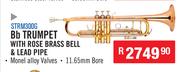 Sanchez Brass Instruments Bb Trumpet With Rose Brass Bell And Lead Pipe STRM300G
