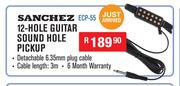 Sanchez 12 Hole Guitar Sound Hole Pickup ECP-55