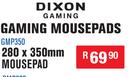 Dixon Gaming Mousepads GMP350 280 x 350mm Mousepad