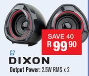 Dixon USB 2.0 PC Speakers G7