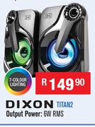Dixion USB 2.0 PC Speakers TITAN2