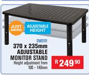 Adjustable Monitor Stand 370 x 235mm DWD111